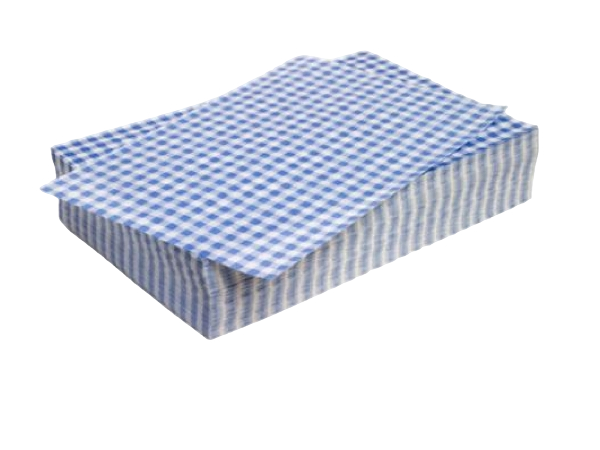 Blue gingham paper with a classic light blue and white check pattern, ideal for scrapbooking, crafts, invitations and decorative stationery.