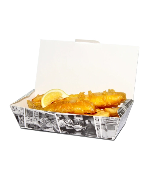 Printed Fish & Chip Takeaway Boxes