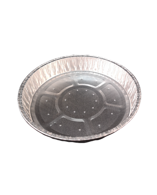 “Round aluminium quiche and pie foil 180, ideal for quiches, tarts, pork pies, and medium-to-large pastries”