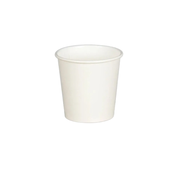 White paper sauce pot for sauces