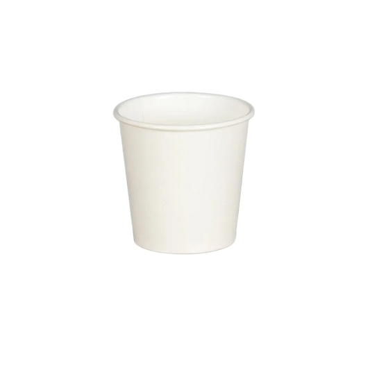 White paper sauce pot for sauces