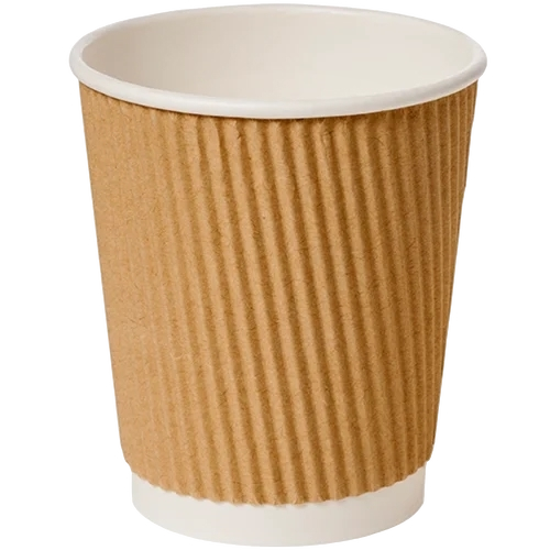 8oz kraft ripple cup