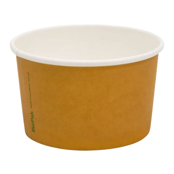 8oz kraft dessert tub for ice cream, gelato, and sorbets