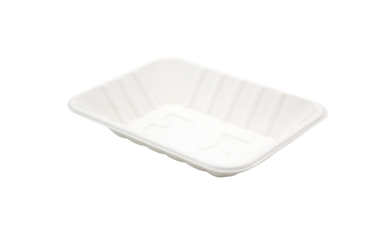 No 1 bagasse food tray made from compostable sugarcane fibre for burgers, chips and street food
