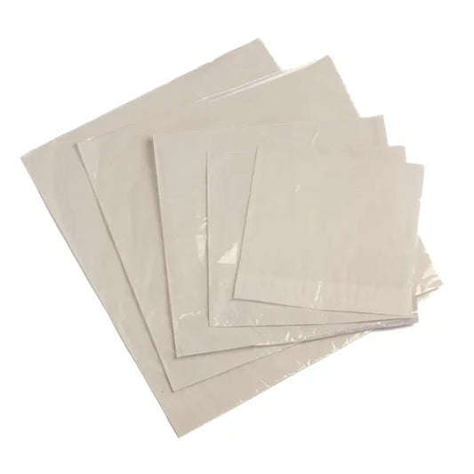 “Film-fronted paper bag with kraft paper back and clear window, ideal for bakery, snacks, coffee, and retail packaging”