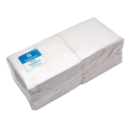 Swantex Soft White 1 Ply Napkins