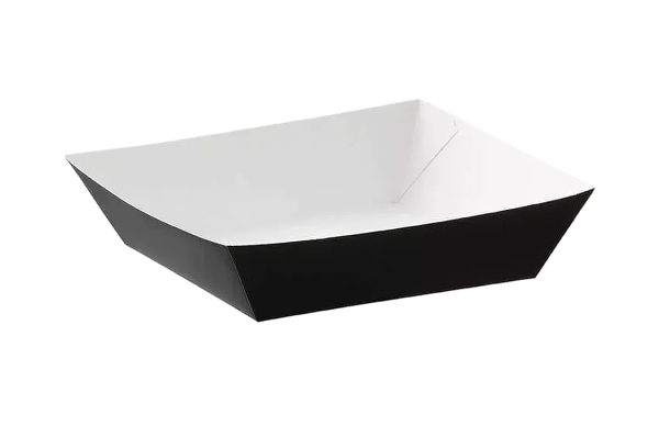 “Black card burger tray for serving burgers, chips, and street food”