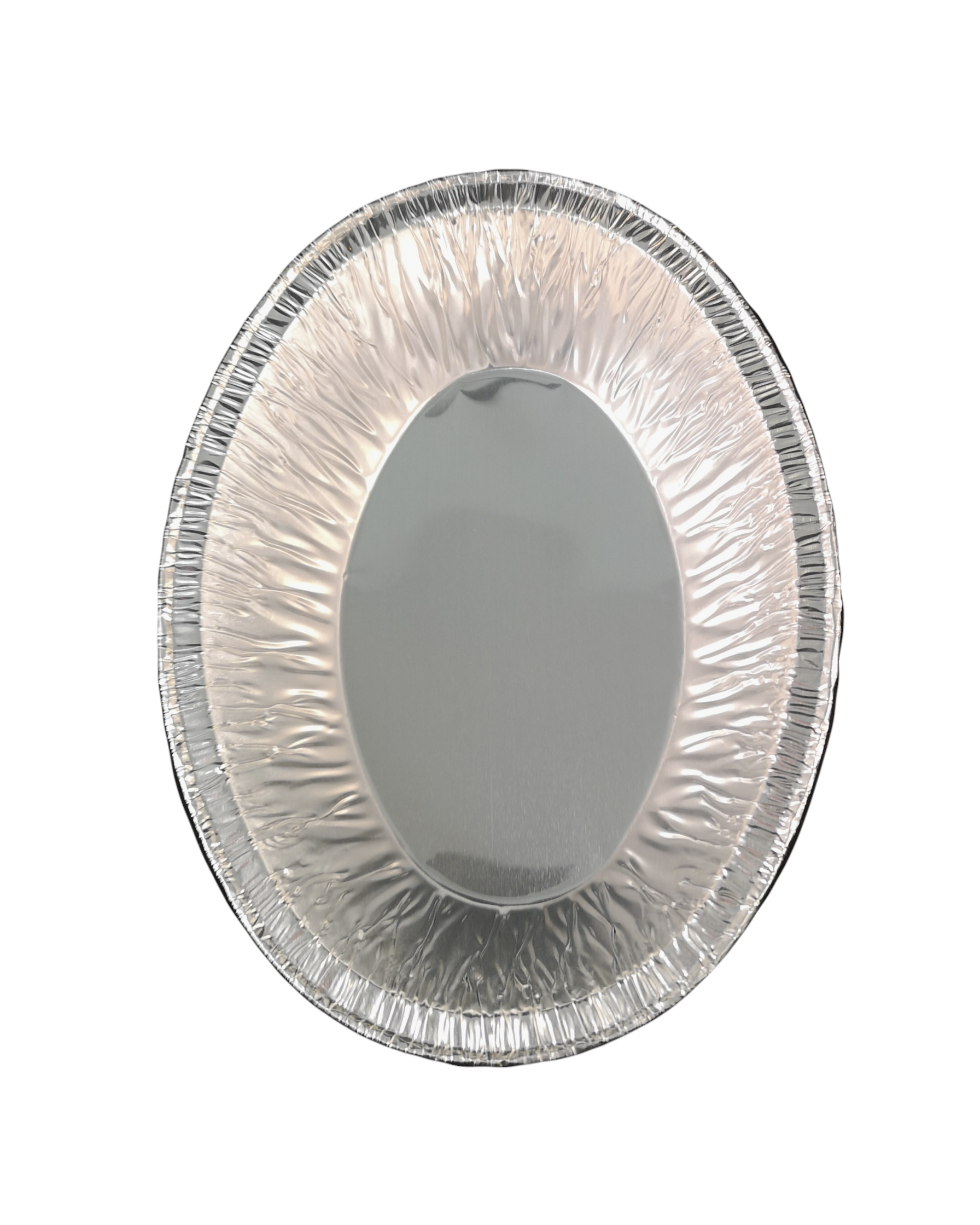 “Oval aluminium pie foil CH19, ideal for pork pies, quiches, tarts, and oval pastries”